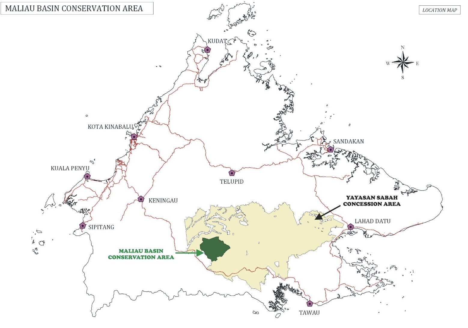 circular basin hidden beneath the rainforest canopy